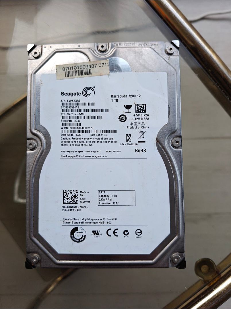 Seagate Dischi rigidi: Seagate Barracuda 1TB – Usato da Basel venduto da 69a_5tn8 2