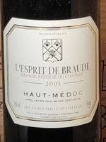 2003 Haut Medoc L'esprit de Braude