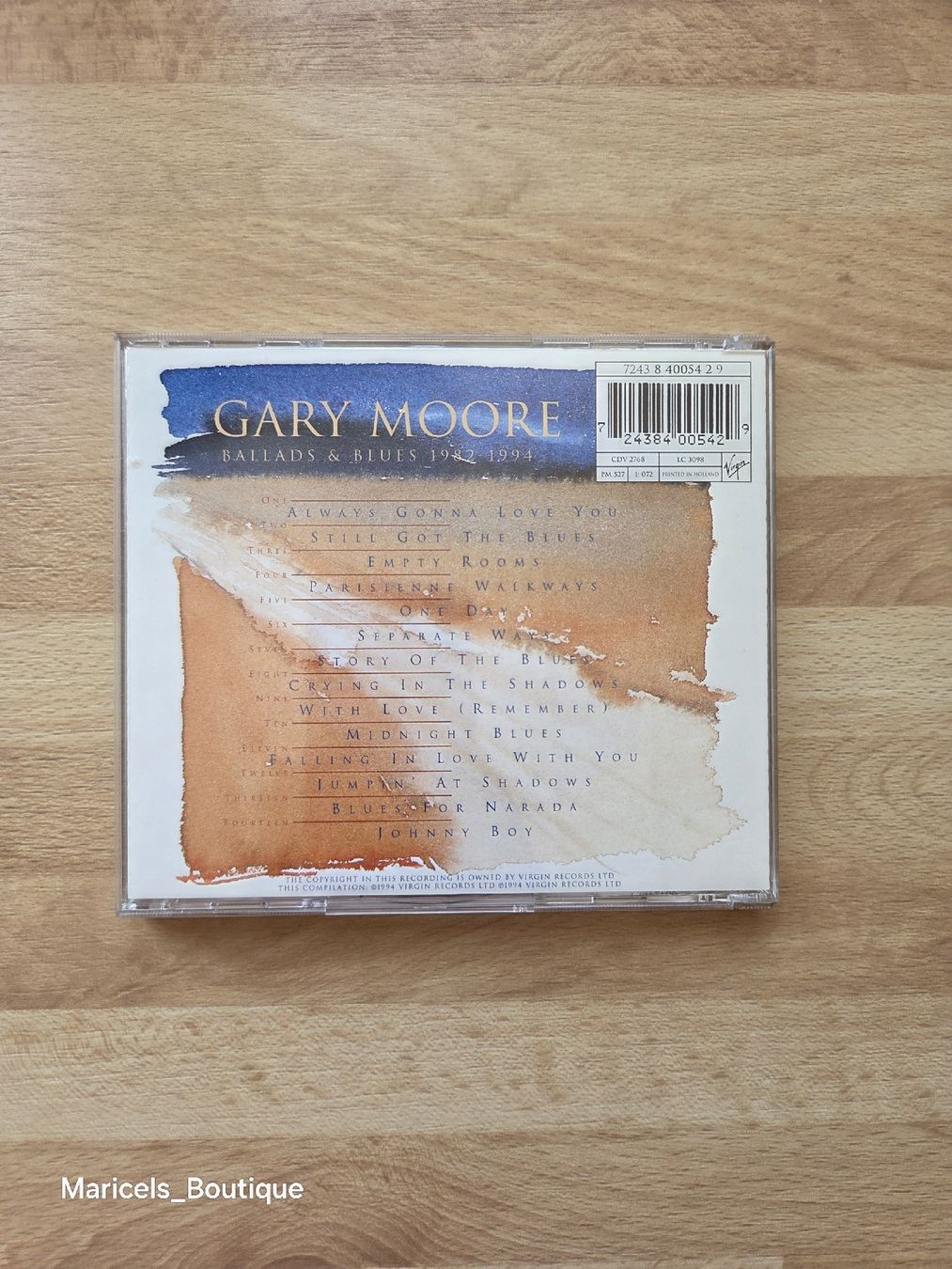 CD: Gary Moore Ballads & Blues 1982-1994 CD – Usato da Winterthur venduto da Maricels_Boutique 2