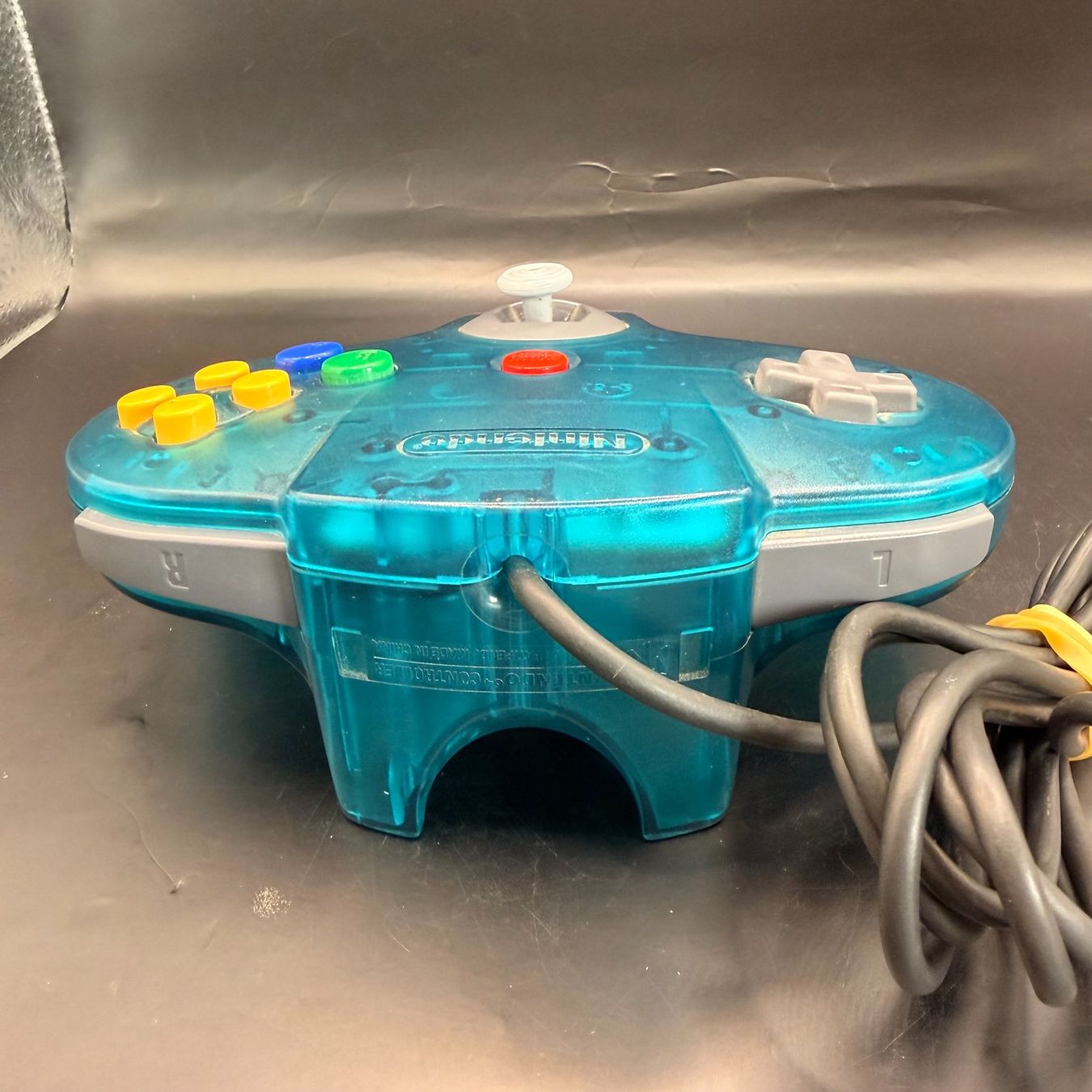 Nintendo Controller: Original Nintendo 64 Controller Transparent Blau / Türkis – Usato da Düdingen venduto da Nerdworld 3