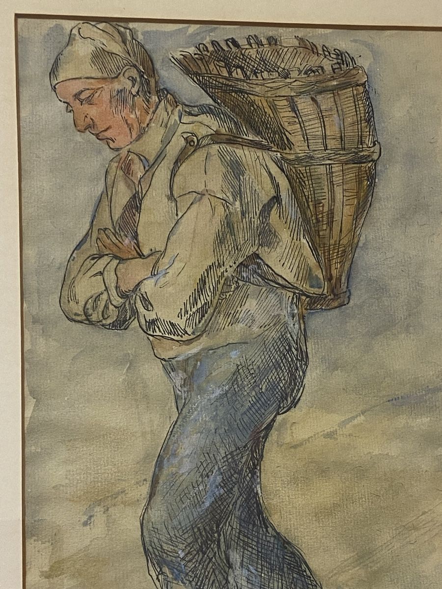 Gemälde: Originale Vintage Zeichnung Sophie Egger Looser – Gebraucht aus Dietikon von brocki-eyra 4