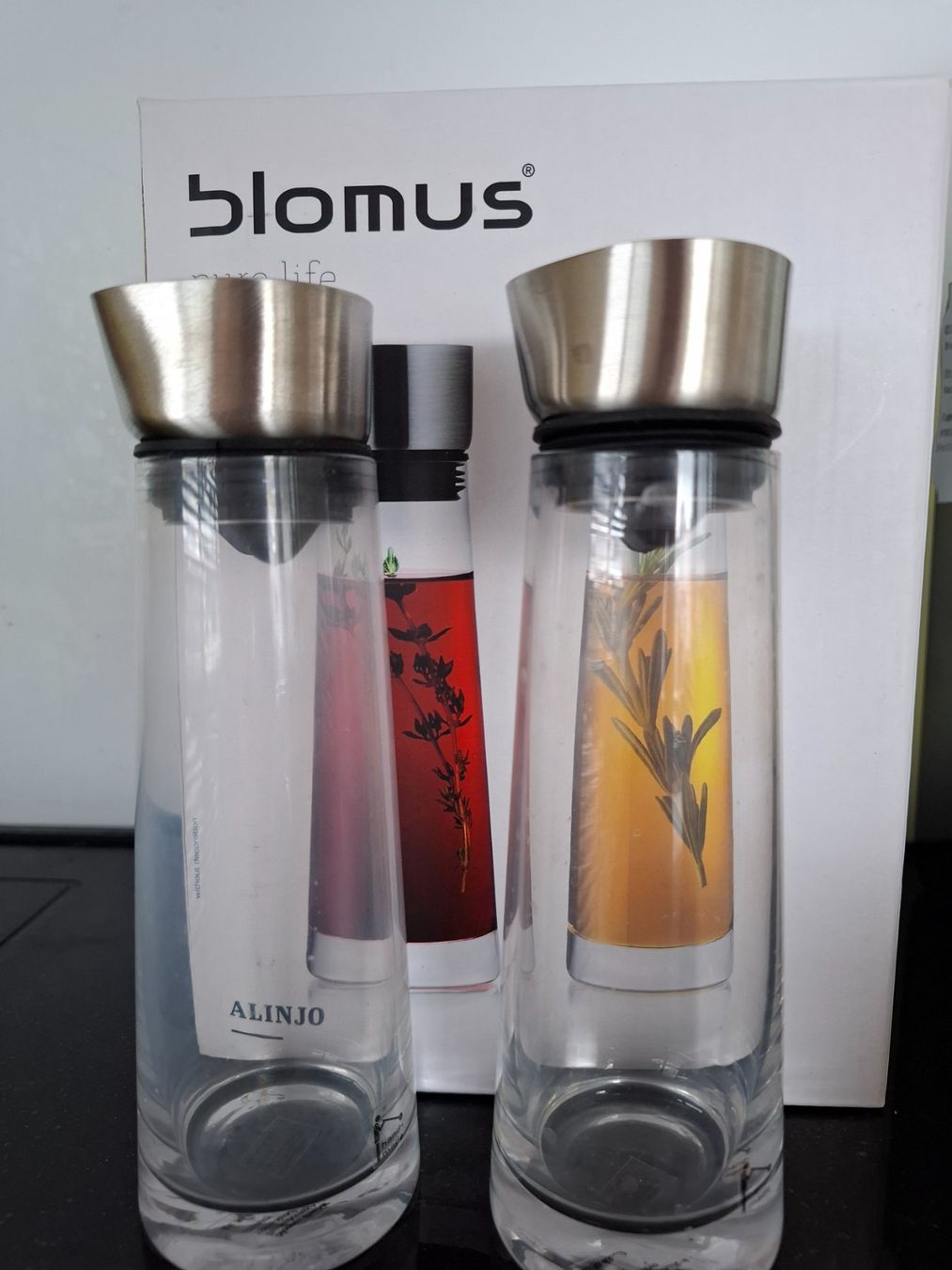 Set di piatti: Öl-Essig und Salz-Pfeffer Sets blomus – Nuovo e nell'imballaggio originale da Biel/Bienne venduto da nad_rm72