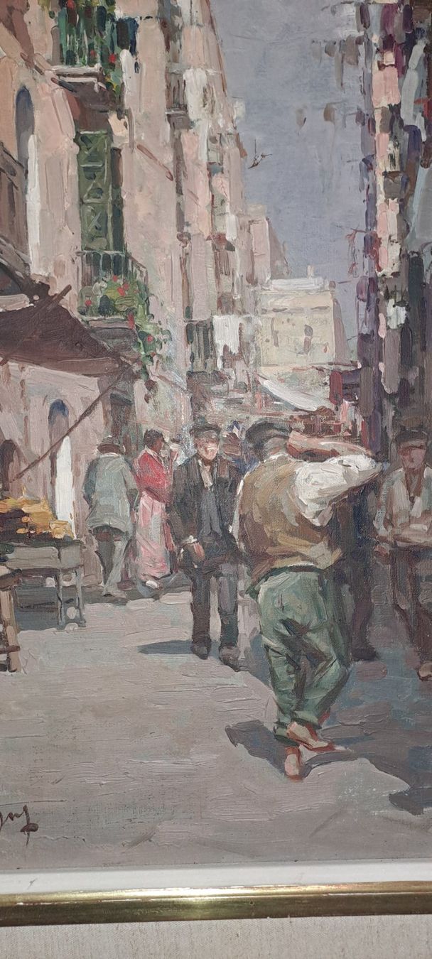 Dipinti: Original Ölgemälde "Gasse in südländischer Stadt" – Usato da Orpund venduto da Ricooder 8