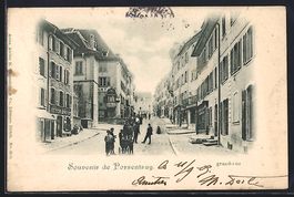 AK Porrentruy, Grand-Rue, 1905