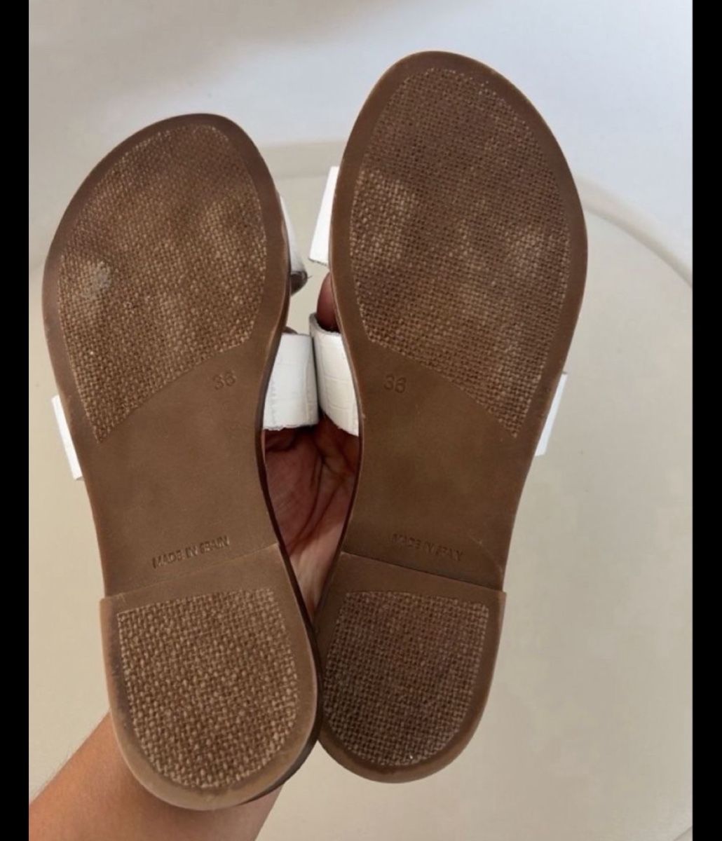 Scarpe da donna: Pantoletten weiss Leder Grösse 36 – Usato da Opfershofen TG venduto da dan_nxk8 2