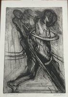 Luca Marelli 1958) Kaltnadel Radierung handsigniert  E.  A