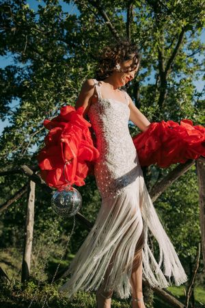 Hermione de Paula Designer Wedding Dress – UK 8 / EU 36