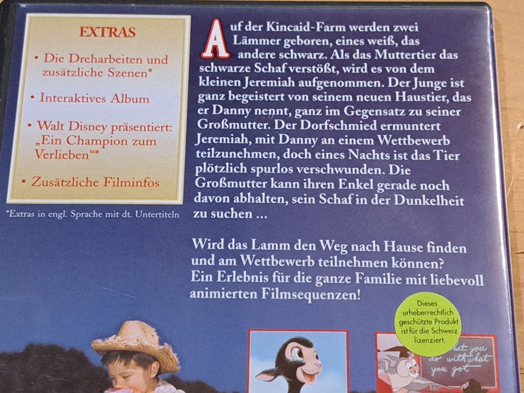 Tutti i DVDs: DVD Ein Champion zum Verlieben, Walt Disney – Usato da Unterseen venduto da Kanica 2