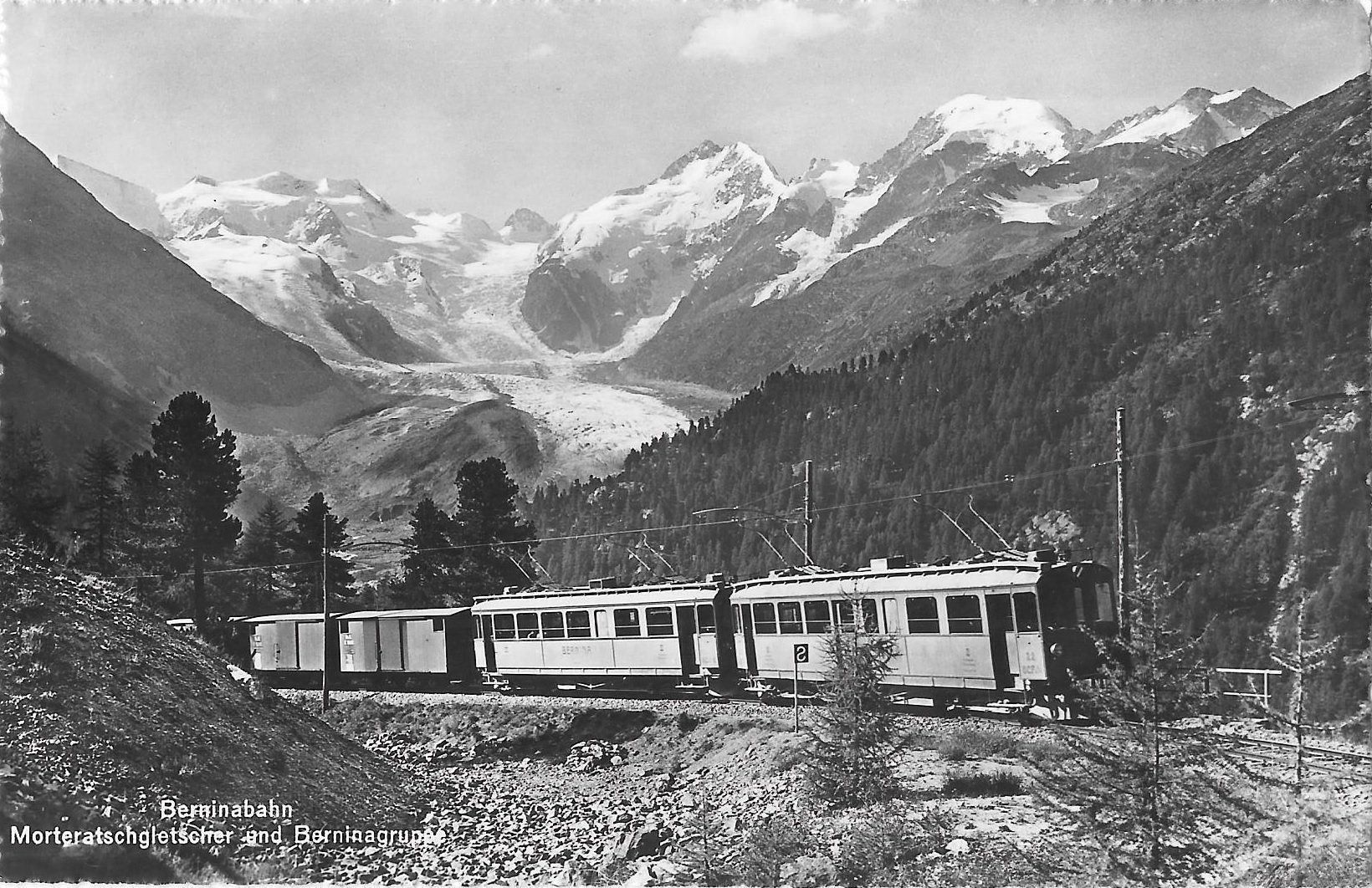 Cartoline postali: Berninabahn Morteratschgletscher – Usato da Olten venduto da clotaldi
