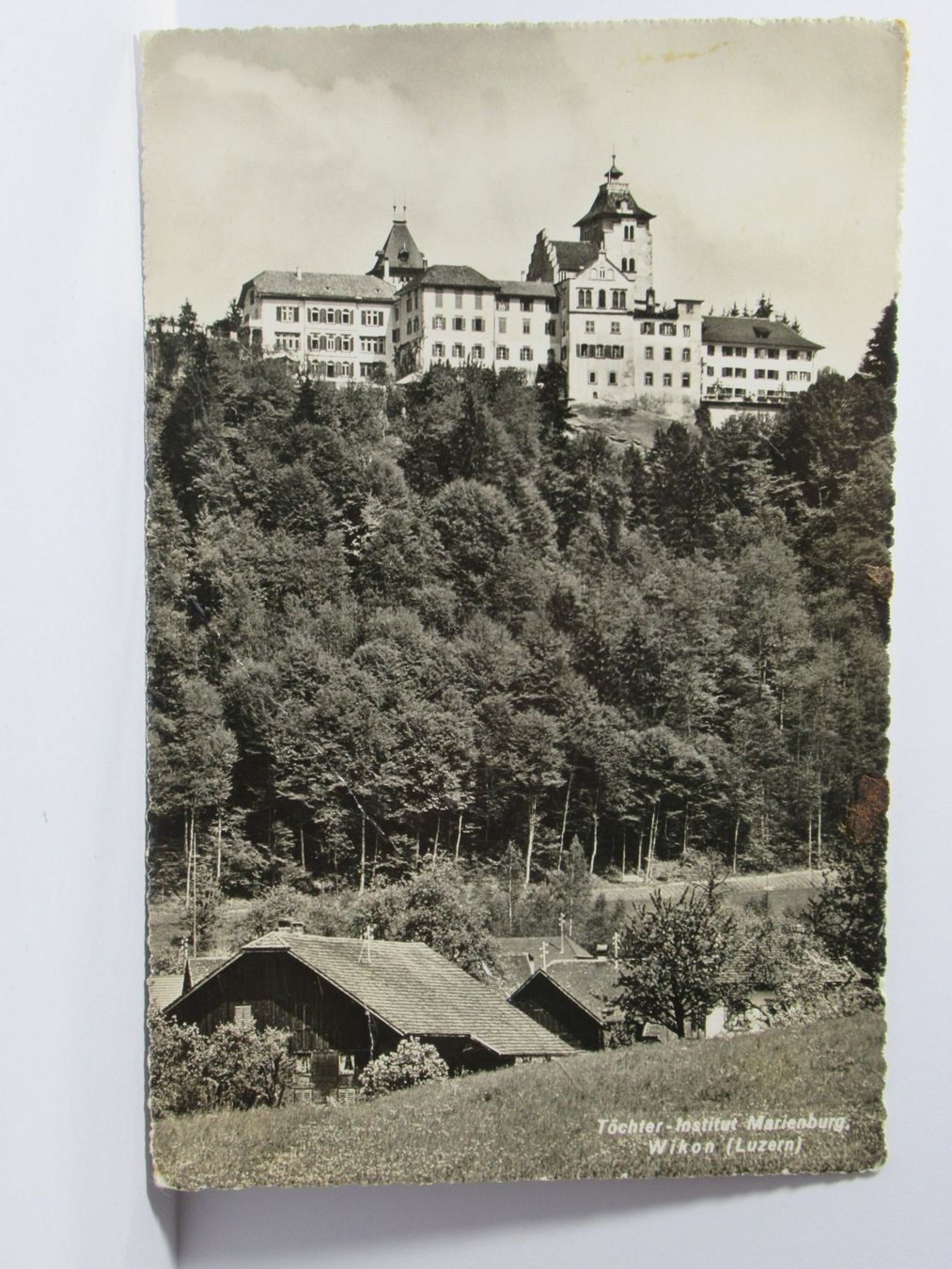 Cartoline postali: Wikon , Töchter - Institut Marienburg 1951 – Usato da Grenchen venduto da Bluemchen1900