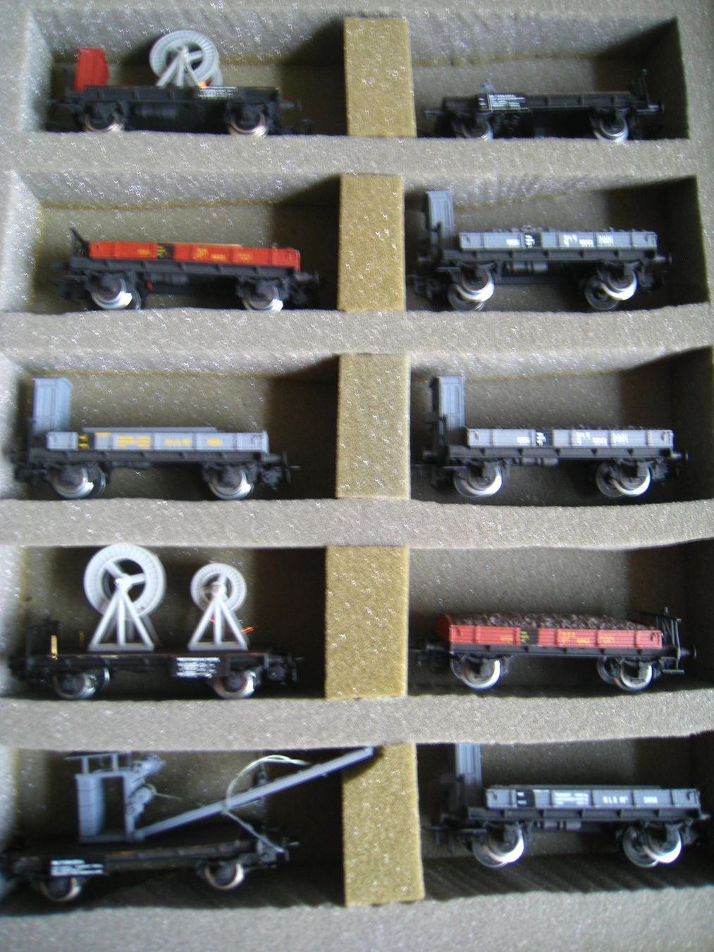 Modelleisenbahnen: Ruco BLS-Bauzugwagen Set 10 teilig, AC, oder DC   4001 – Gebraucht aus Buchs ZH von swiss-train