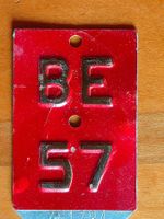 Velo / Fahrrad Nummernschild BE 57