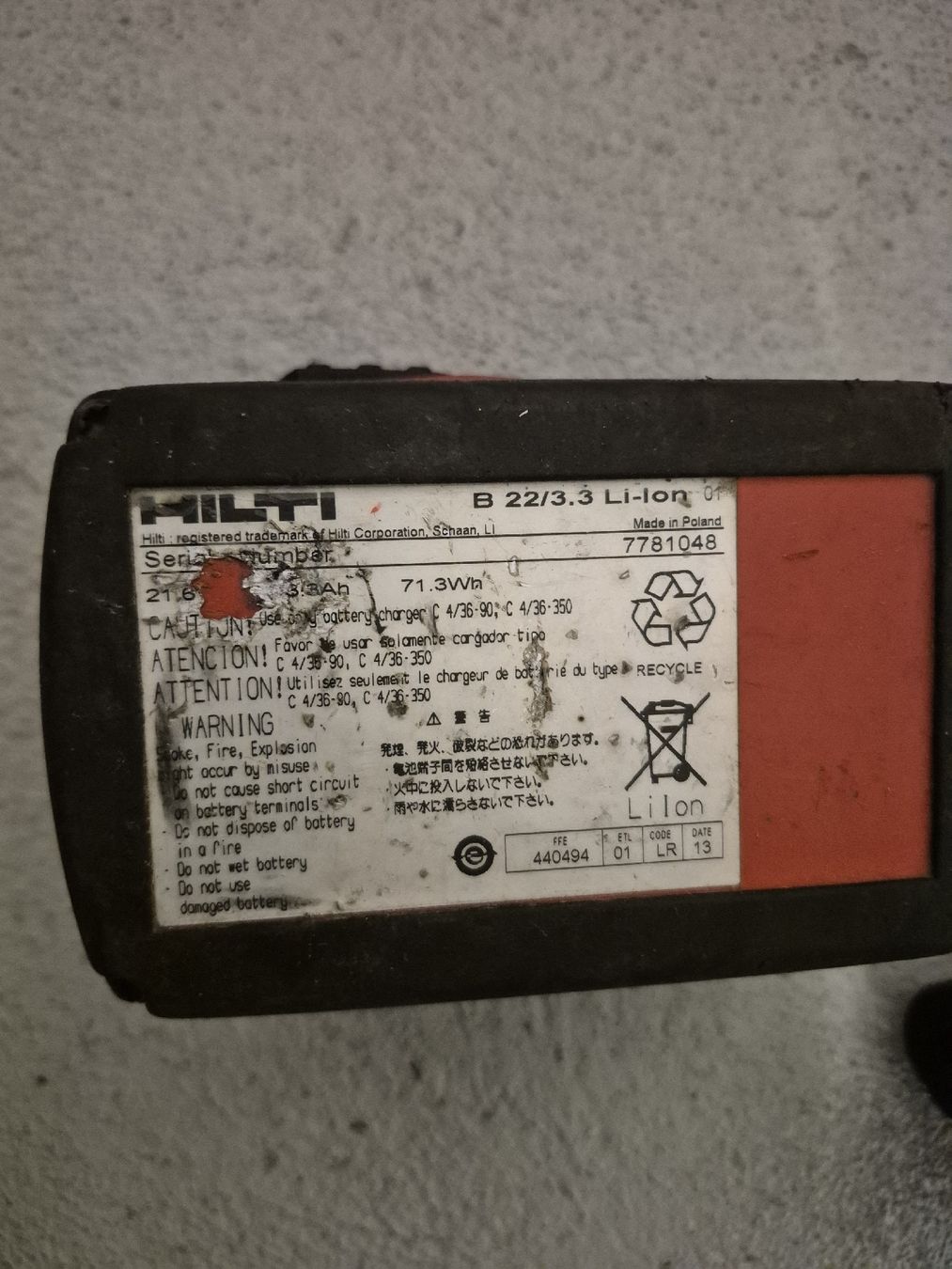 Batterie: akku – Difettoso da Fehraltorf venduto da Schmid_Y