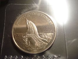 Schöne Tiermedaille "Blauweisser Delfin" 2010, WWF