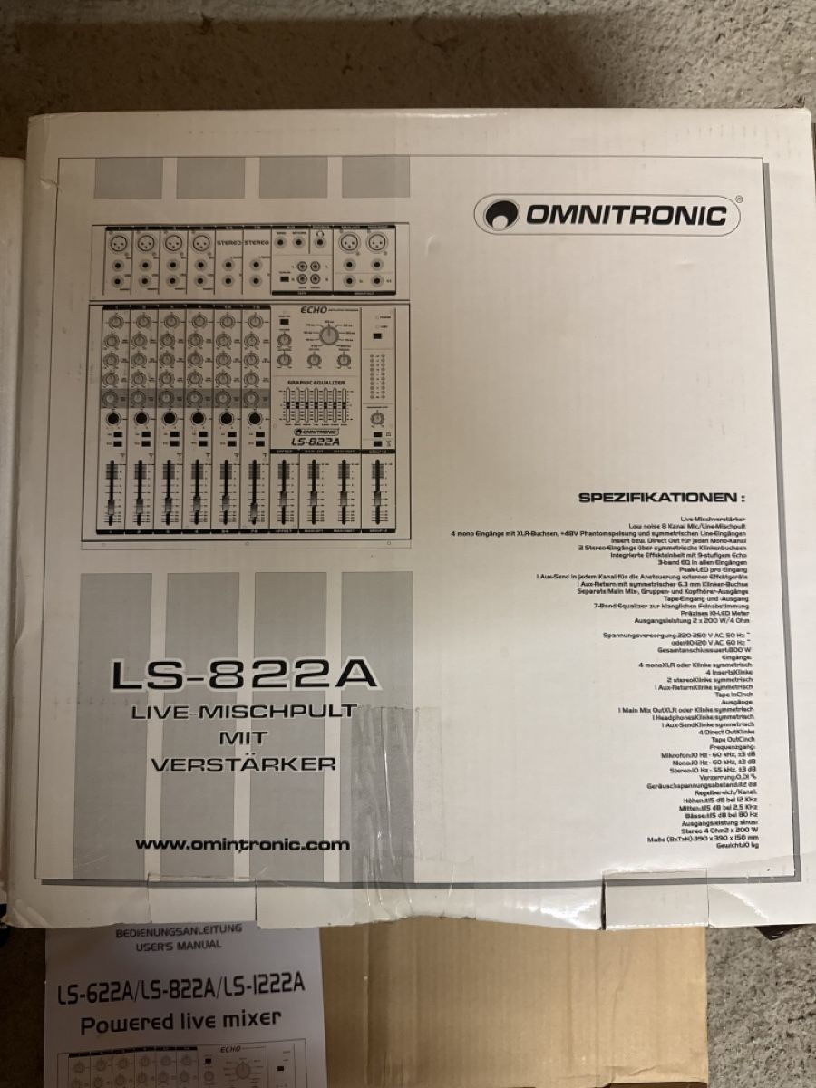 Mischpulte: Mischpult - LS-822A – Gebraucht aus Lindau von dodo_d 1