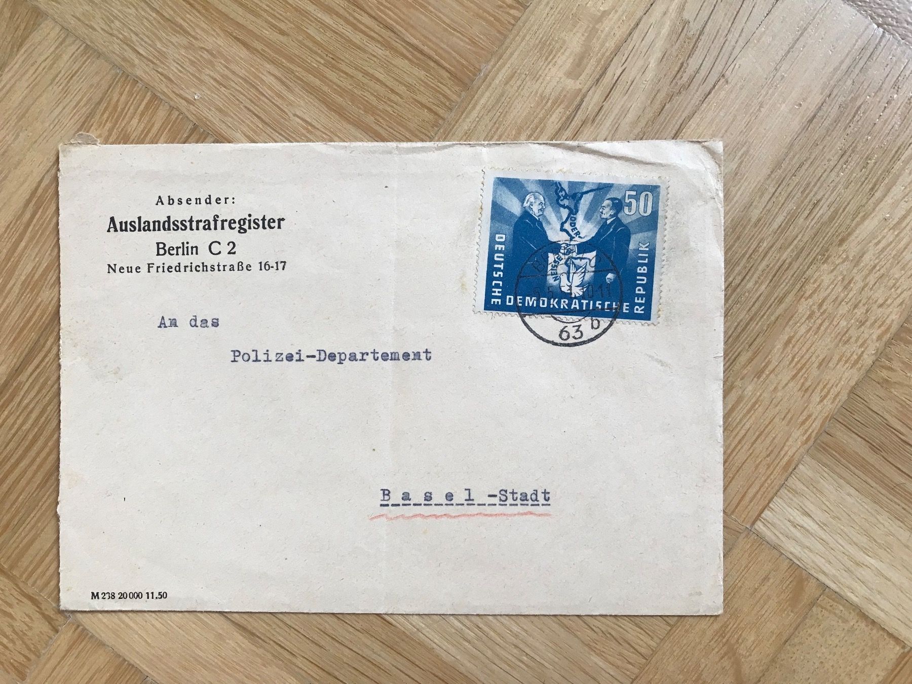 Alle Briefmarken: 1951, DDR - Brief nach Basel-Stadt – Gebraucht aus stäfa von brandy66