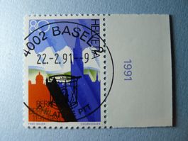 1991 Sonderpostmarke 1 806 ET Vollstempel mit Rand 4002Basel