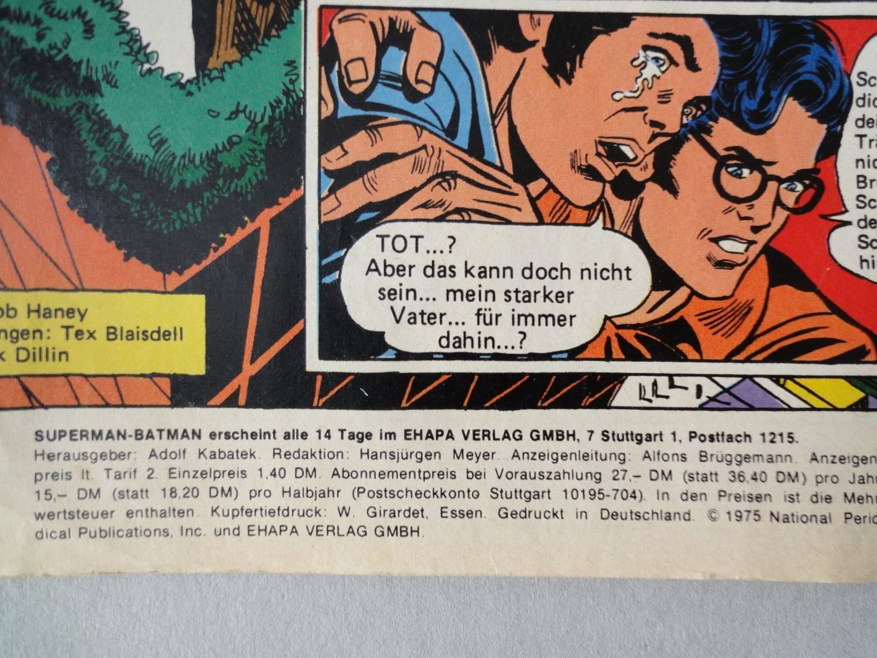Fumetti: Superman - Heft Nr. 15 – 1975 – Usato da Chur venduto da omonia 1