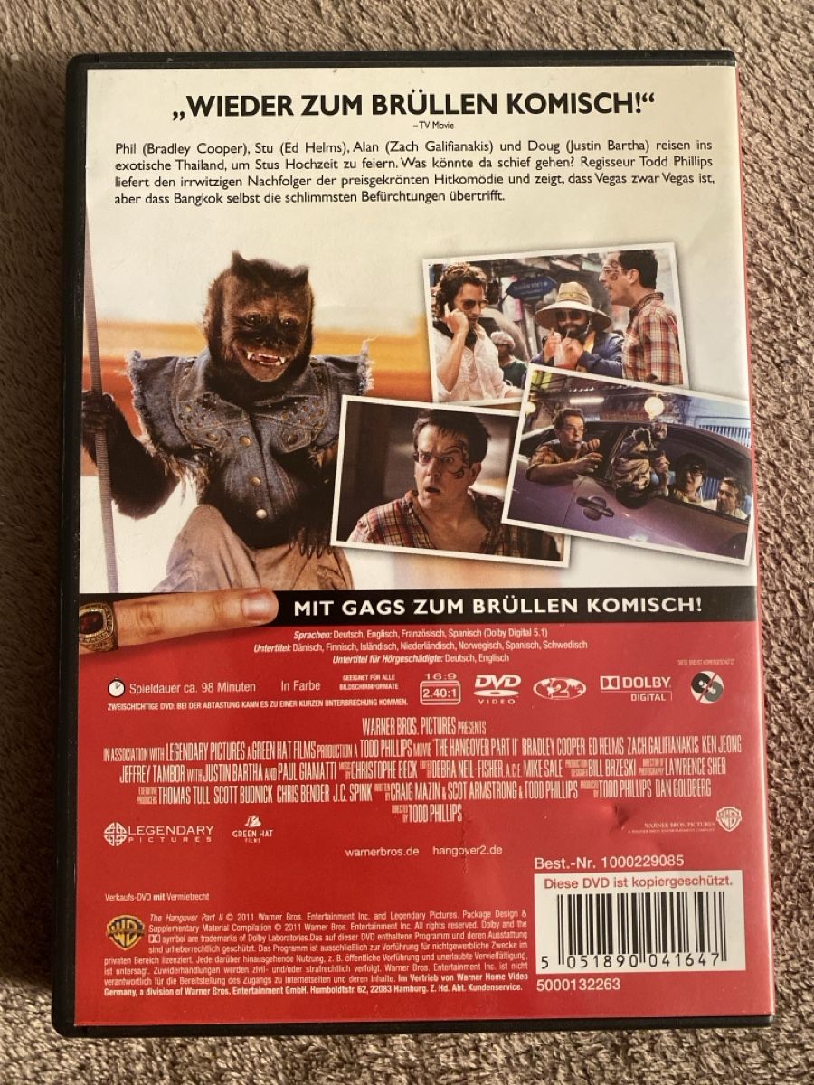 Alle DVDs: DVD - Hangover 2 – Gebraucht aus Oberengstringen von Rogi9698 1