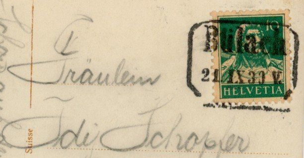 Cartoline postali: Bülach  ZH      mit Bahnstempel      um 1930 – Usato da Brig venduto da Valcards54 1