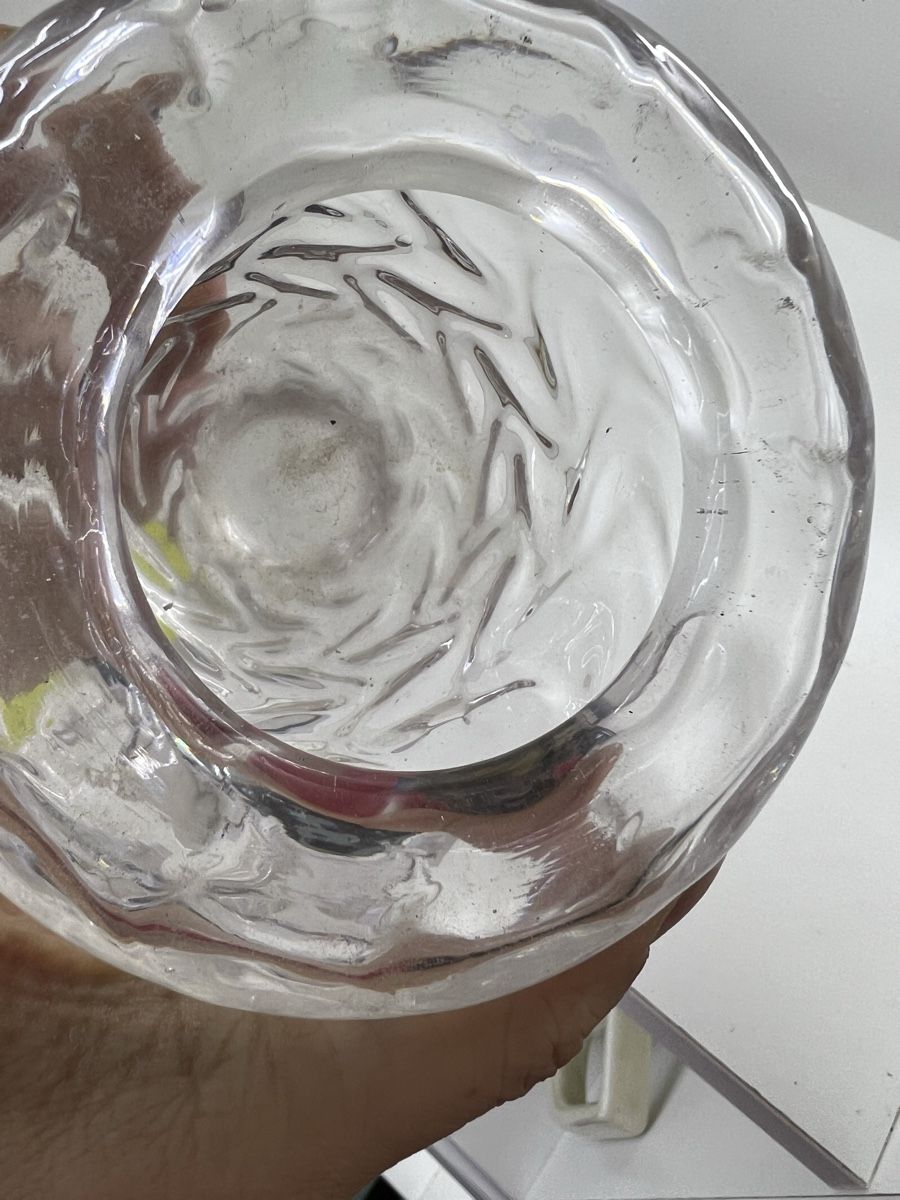 Portacandele: Whs Kerzenhalter aus dickem Glas – Usato da Wettingen venduto da NickInc 3
