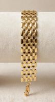 Bracciale a maglie color oro stainless steel 
