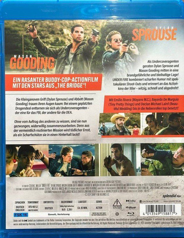 Tutti i DVDs: Blu-ray Under Fire mit Dylan Sprouse & Mason Gooding – Usato da Beringen venduto da Mantafisch1 1