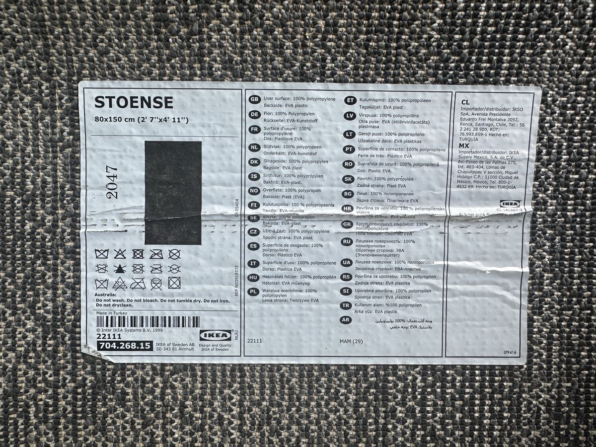 Ikea Tappeti: Stoense Teppich Ikea Anthrazit  – Usato da Winterthur venduto da manelio113 3
