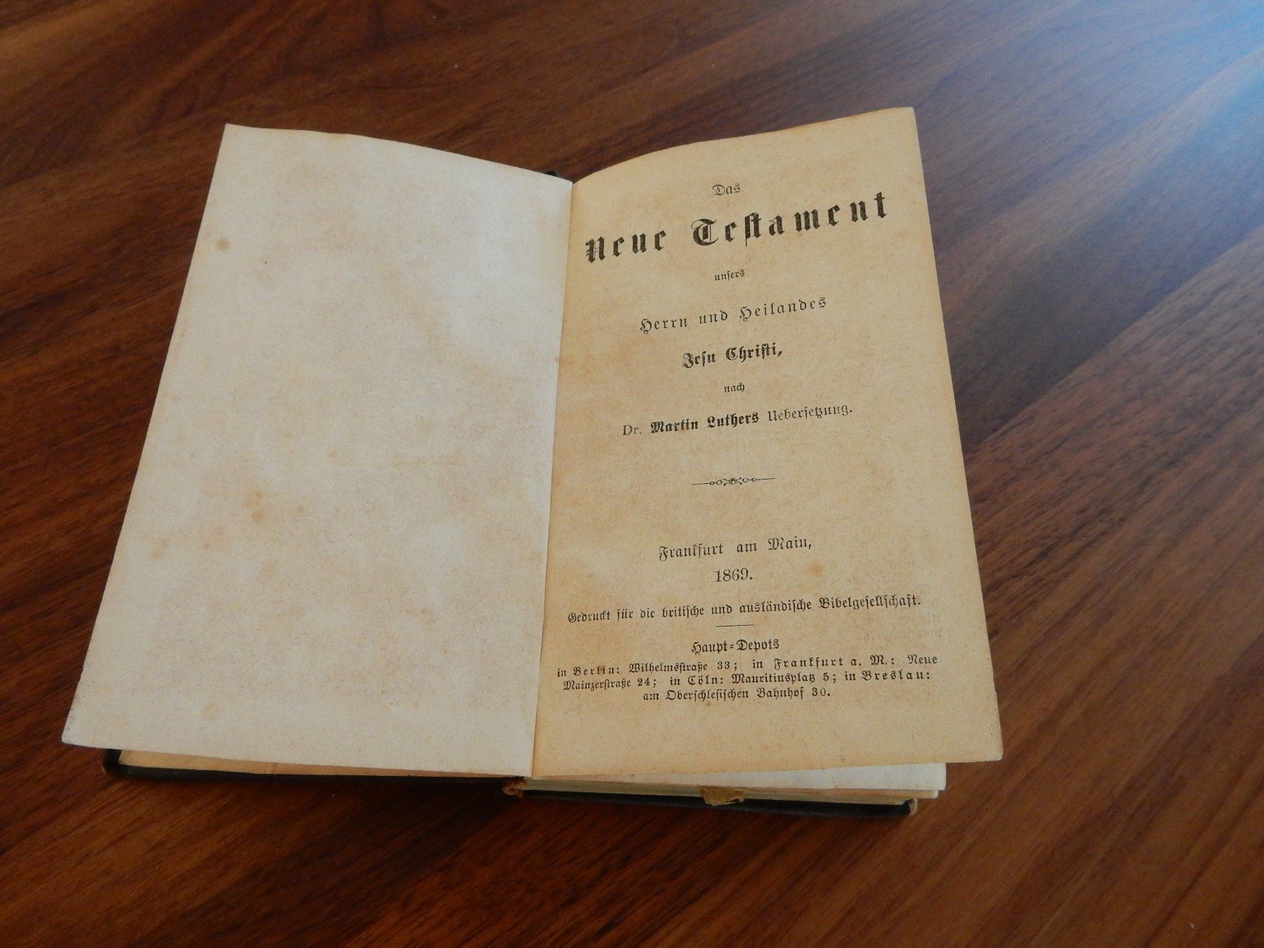Bücher: Das neue Testament von1869 Taschengrösse – Gebraucht aus Untervaz von FullFlap777 1