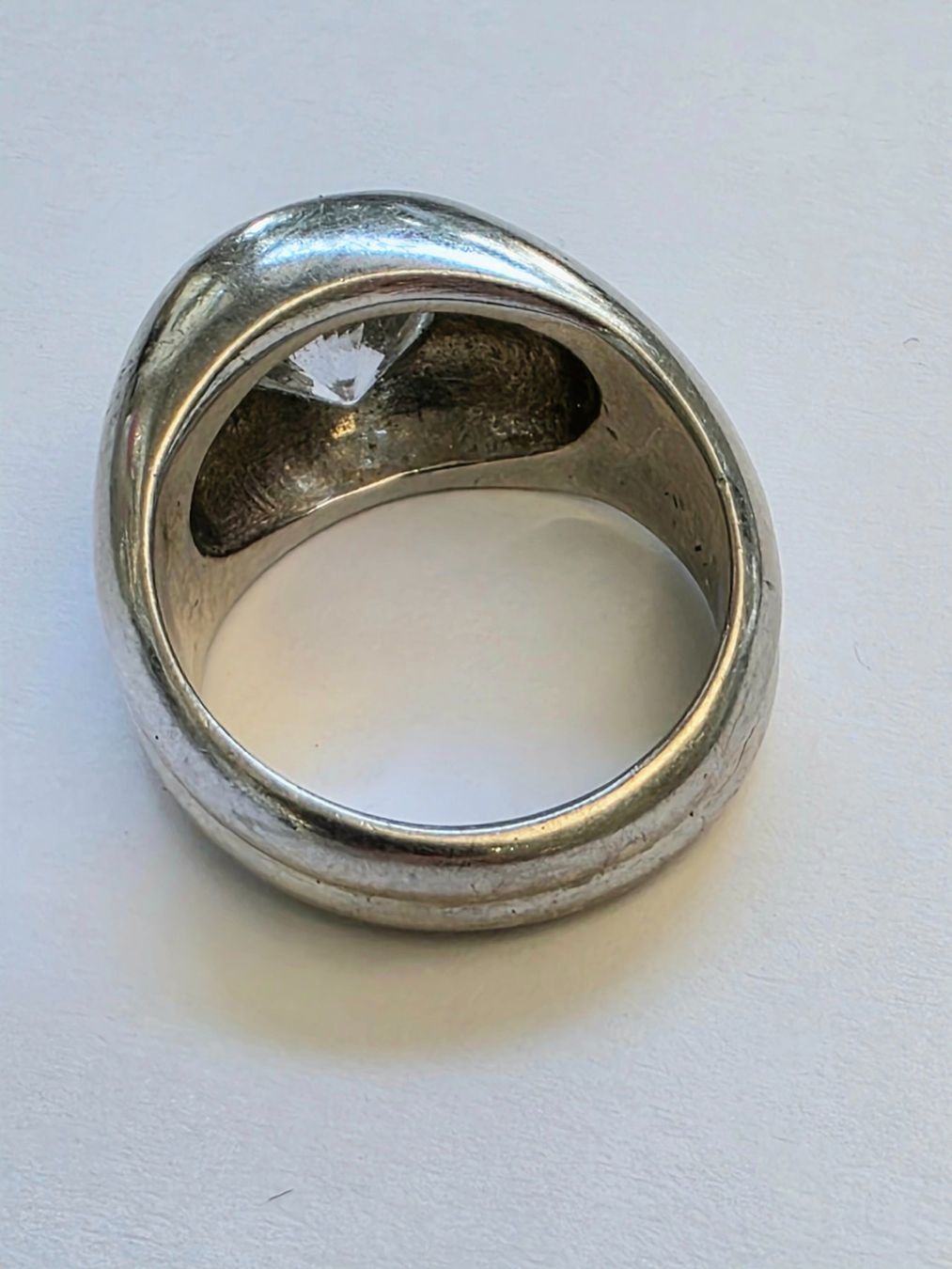 Anelli: Weissgold Ring mit 2 Carat Zirkon – Usato da Zürich venduto da Bieter04 8