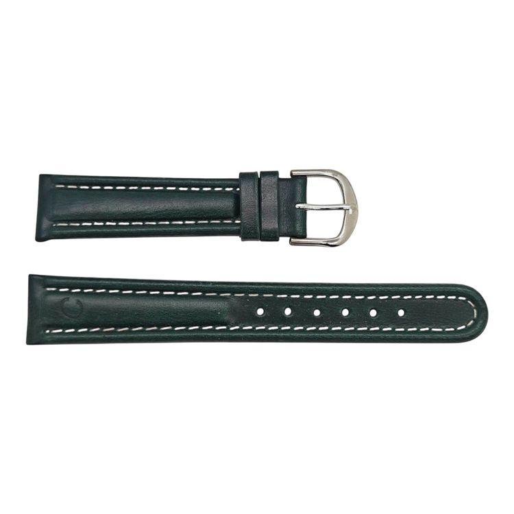 Vintage Uhrenarmband 26mm Grau Leder
