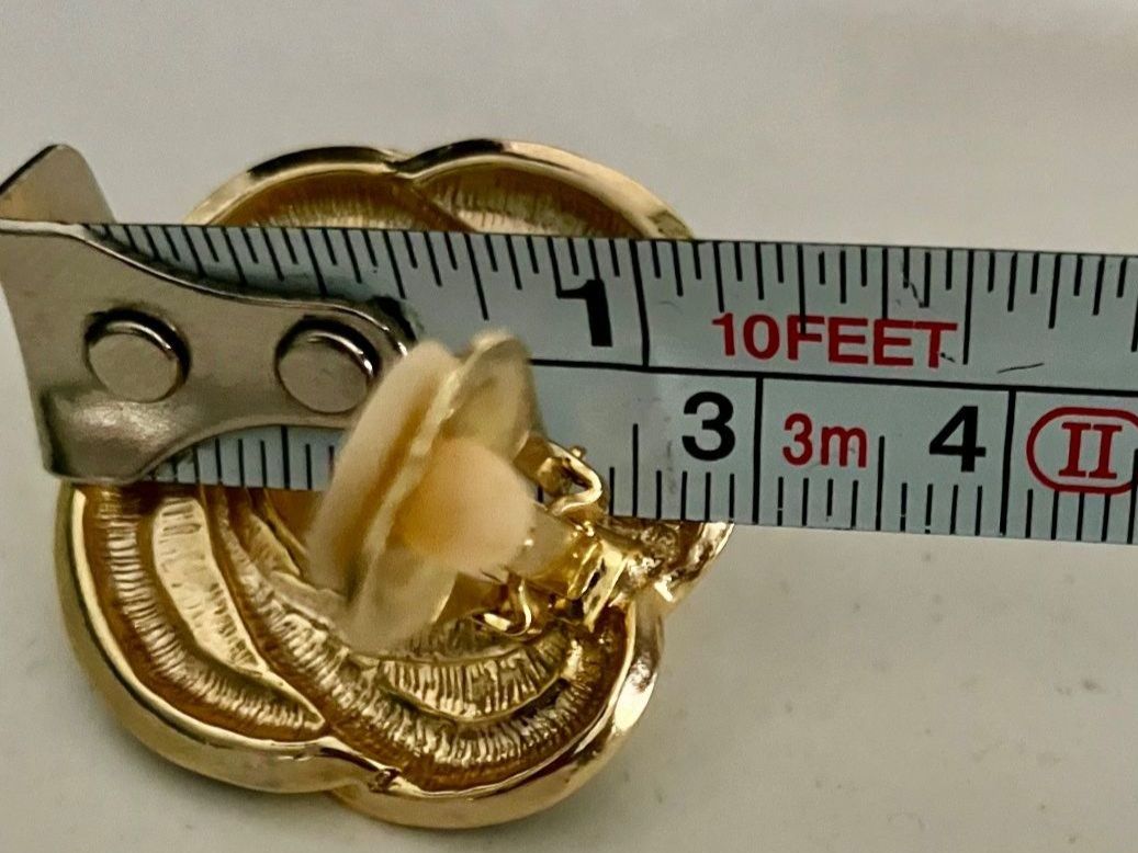 Orecchini pendenti & Orecchini a lobo: Boucles d'oreilles vintage perles et strass doré – Usato da Peseux venduto da CharmeCommerce 2