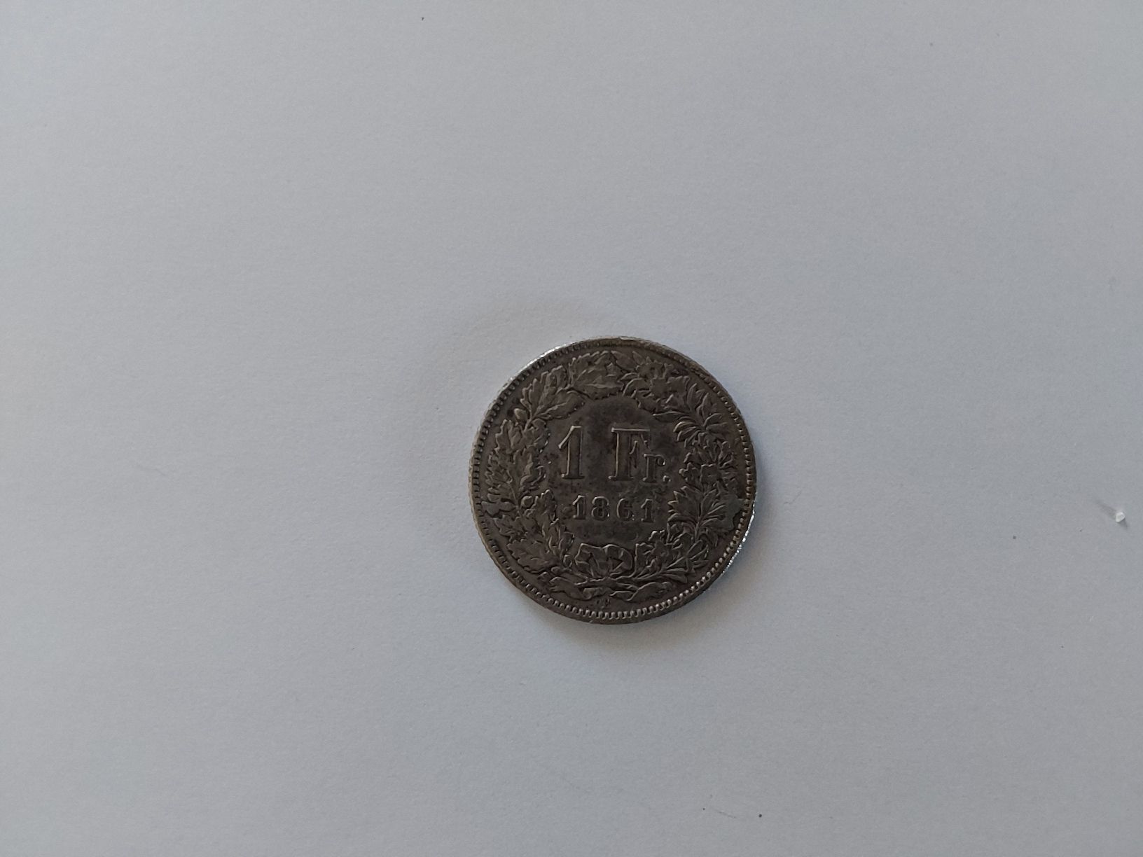 Alle Münzen: 1 fr. 1861 – Gebraucht aus St. Gallen von aha_2prr