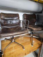 Vintage Herman Miller EA 108 Stuhl, Leder Braun!