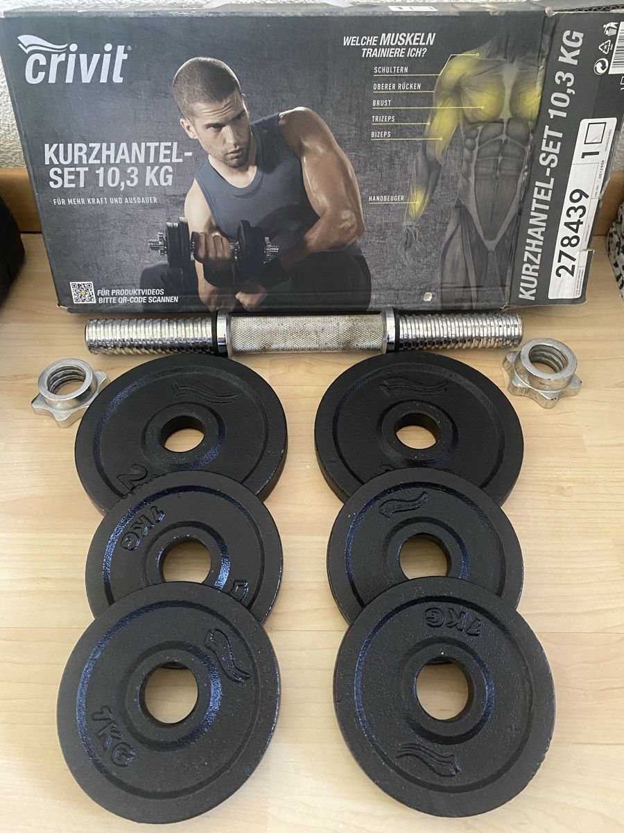 Manubri & Pesi: Crivit Kurzhantel-Set 10,3kg – Usato da Illnau venduto da dom_ncc6 1