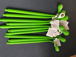 10 Stk Kugelschreiber Stift Avocado Neu