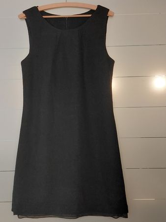 Street One gefüttertes Etui- Kleid schwarz 40 m.Tüllsaum neu