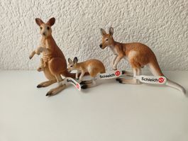 Schleich Kängeru Familie Wild Life Zoo Australien Set Neu