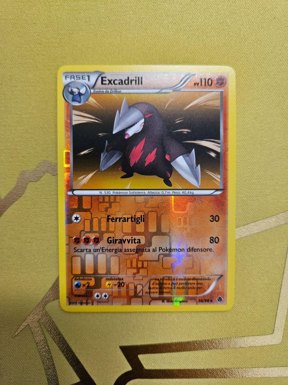 Pokémon Carte collezionabili: Emerging Powers - Excadrill – Usato da Bellinzona venduto da Pokemarco