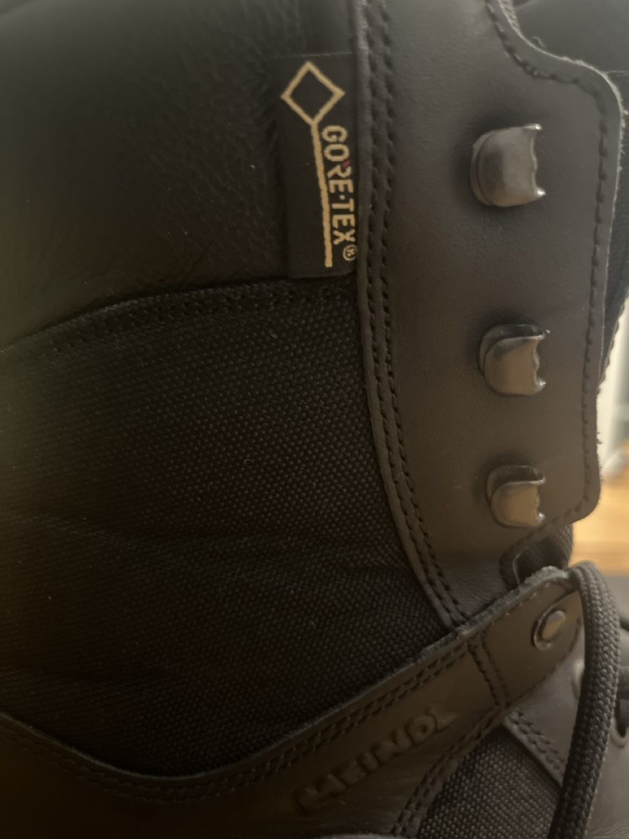 Meindl Scarpe da uomo: Schwarze Lederstiefel Gr. 48 1/2 – Usato da Schnottwil venduto da Dick21 1