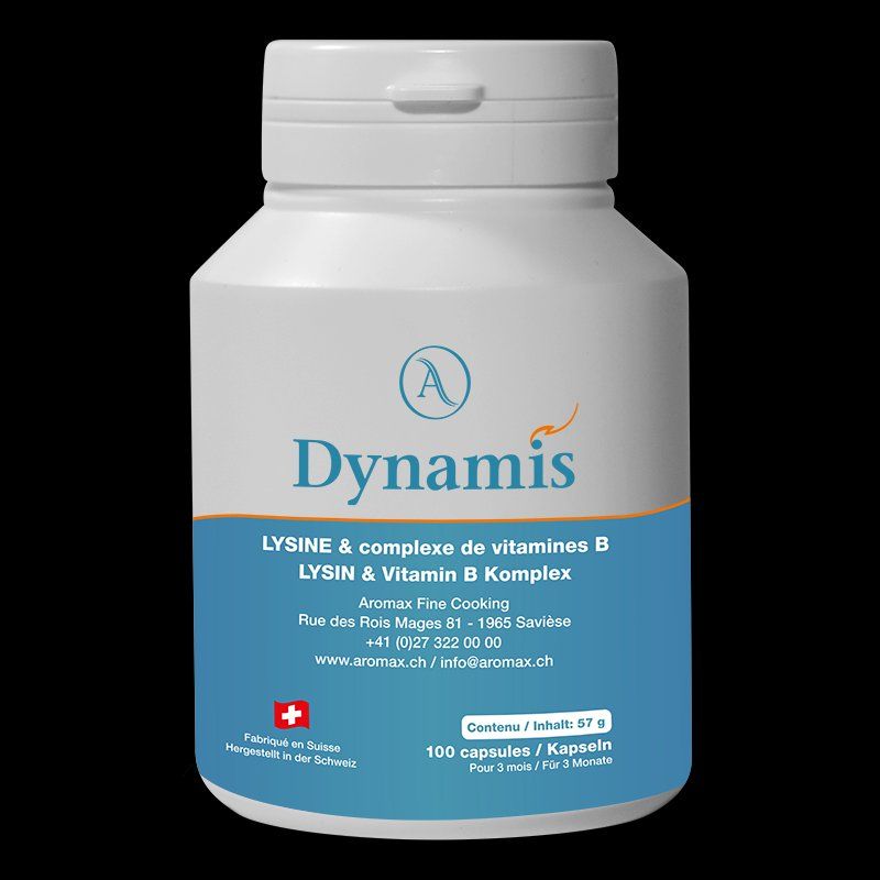 Cibi & Specialità: www.aromax.ch /Dynamis Lysine et Vitamine B complexe/ offre – Nuovo e nell'imballaggio originale da Savièse venduto da zan_w5mf