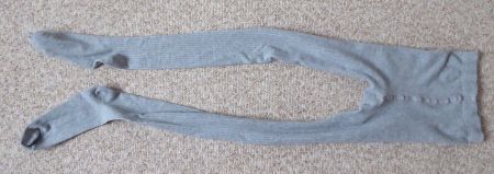 148/152   Graue Strumpfhose neu