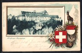 Passepartout-Lithographie Mariastein, Bl