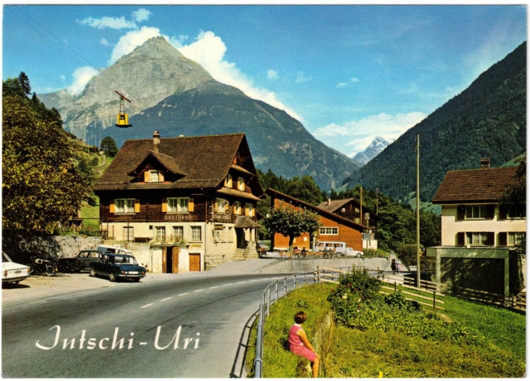 Cartoline postali: Intschi - Luftseilbahn – Usato da Binningen venduto da Mountainrider
