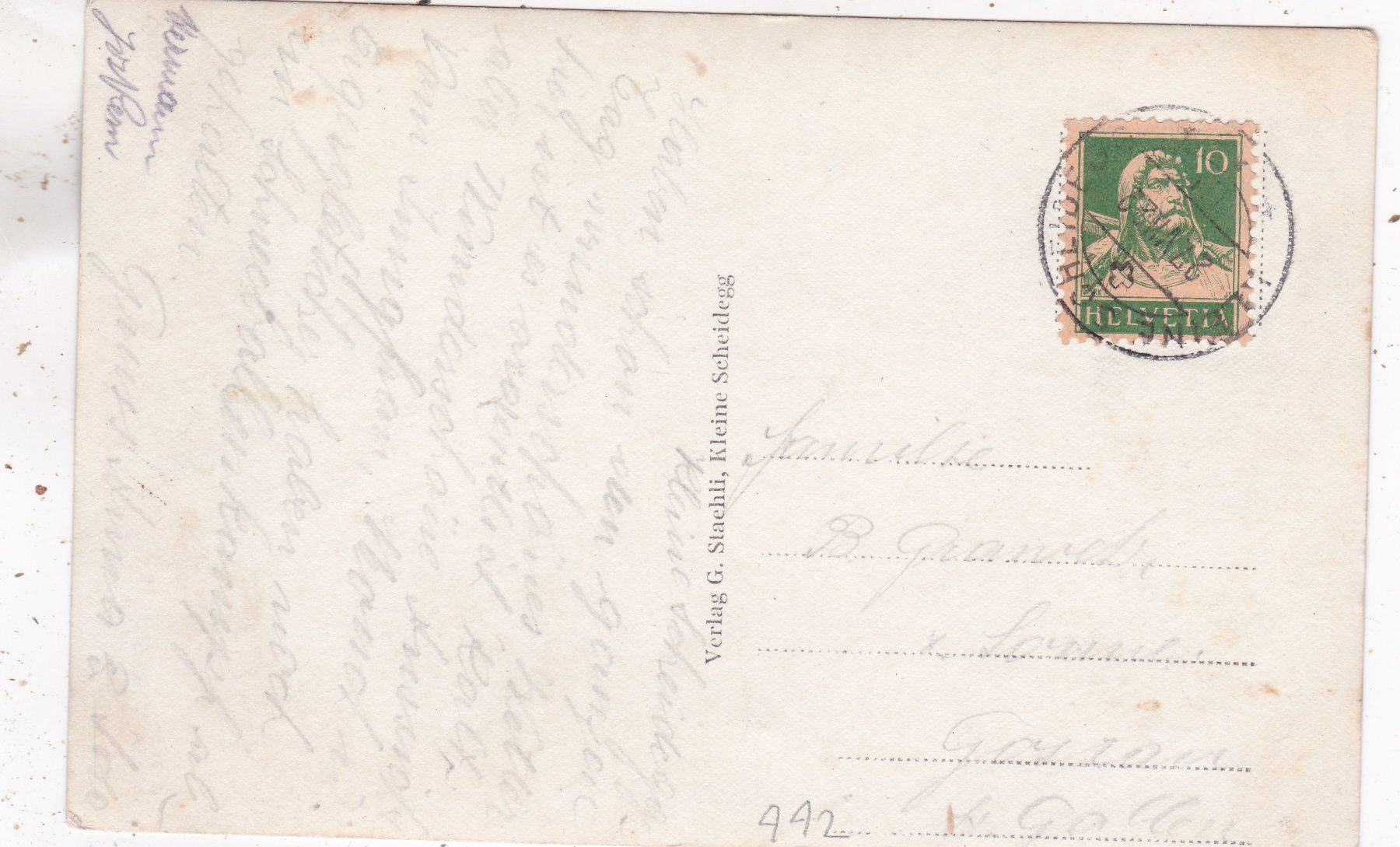 Cartoline postali: Kleine Scheidegg Eiger u Mönch 1922 – Usato da Herisau venduto da Lisegrat2008 1