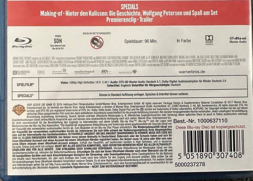 Tutti i DVDs: "Vier gegen die Bank" mit Til Schweiger – Usato da Beringen venduto da Mantafisch1 2