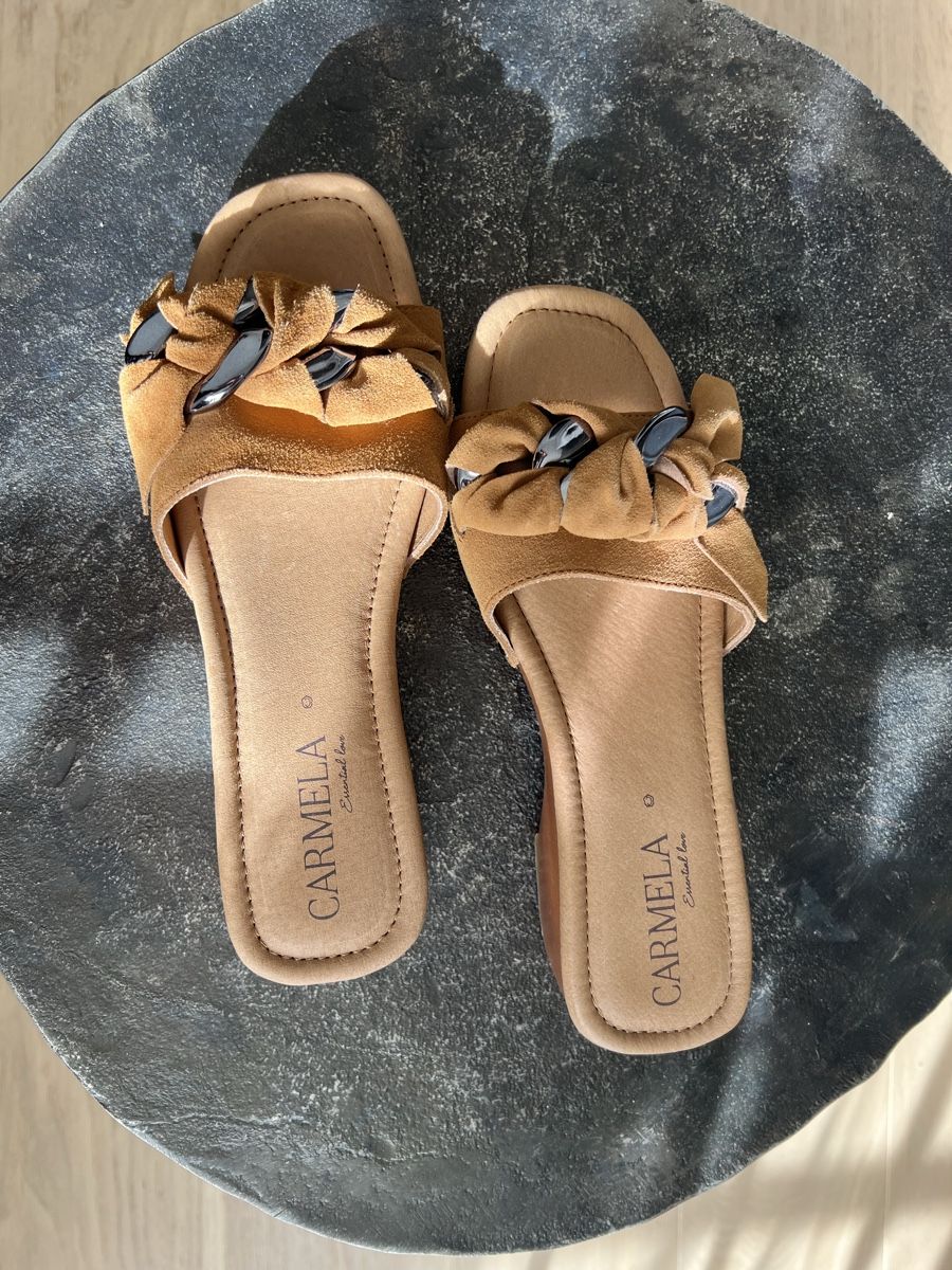 Scarpe da donna: Mules Sandalen, Gr. 39, hellbraun, Neu! – Nuovo (secondo la descrizione) da Murten venduto da Rebelle_en_Style 1