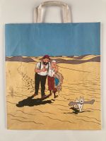 Tintin et Capitaine sac cabas en papier vintage