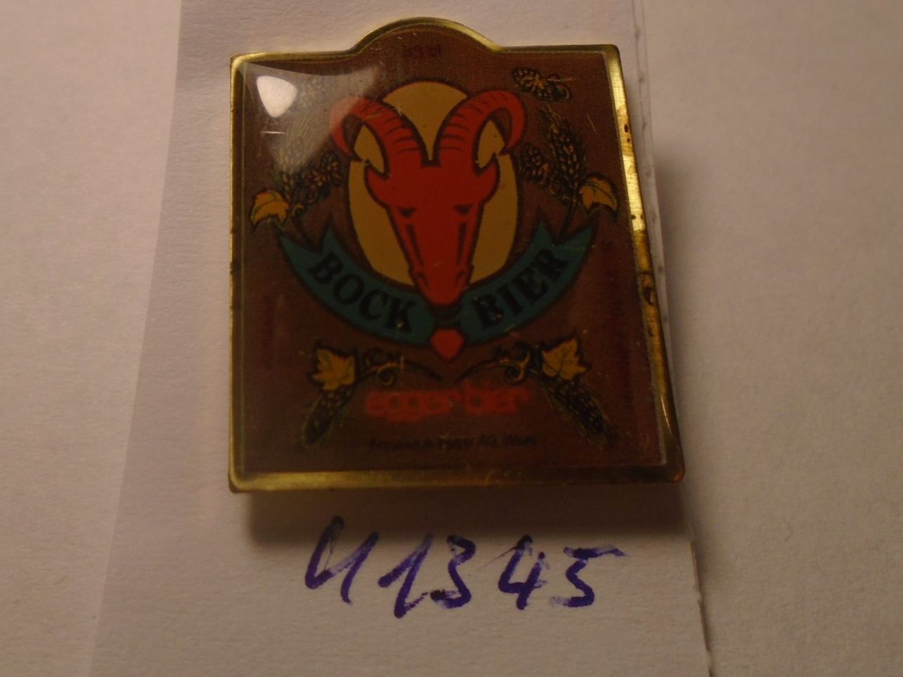 Plaketten & Abzeichen: 1 Bier-Pin Bockbier (U1345) – Gebraucht aus Winterthur von Beli2000