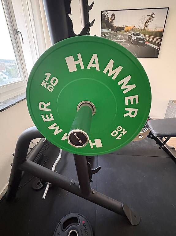 Manubri & Pesi: Hammer Barbell / Langhantel mit Gewichten – Usato da Zürich venduto da James_Kr